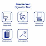 Sigma Sigmatex Superlatex Mat kenmerken