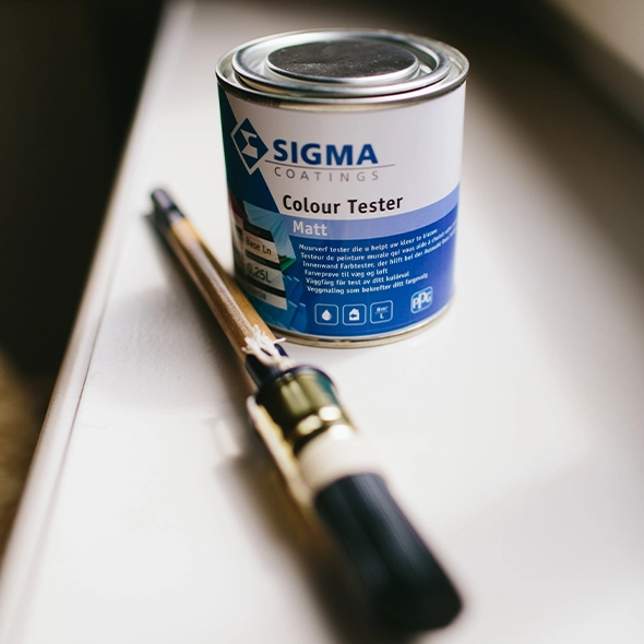 Sigma kleuren tester voorbeeld