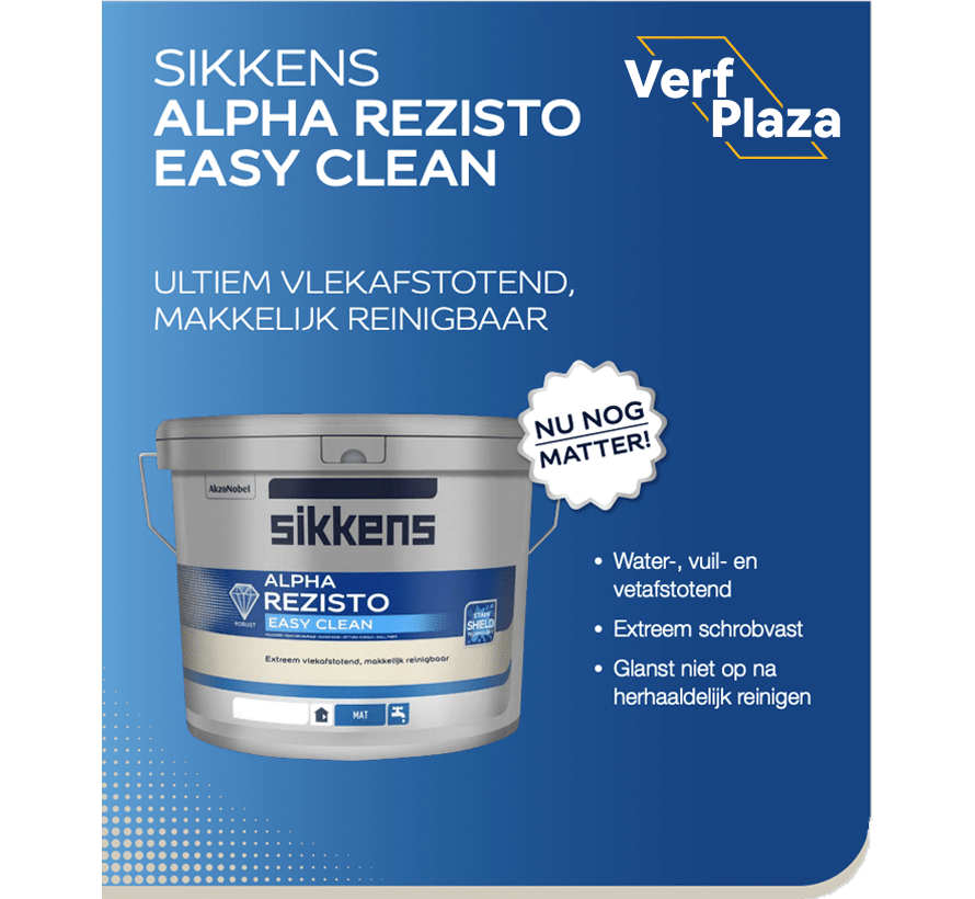 Sikkens Alpha Rezisto Easy Clean afwasbaar