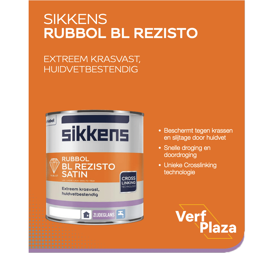 Sikkens Rubbol BL Rezisto Satin binnenlak