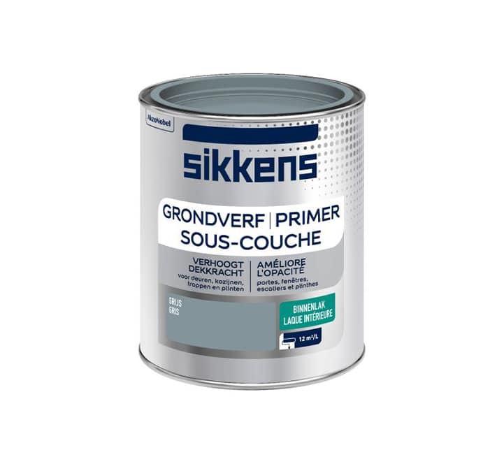 Sikkens grondverf binnen grijs 0,75 liter