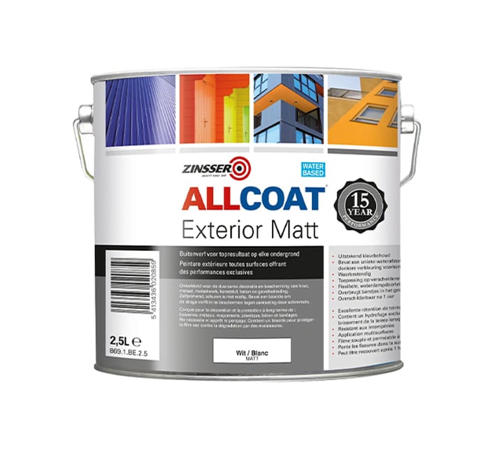 Matte lak voor buiten, ook verkrijgbaar in matzwart