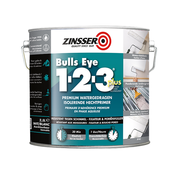 Zinsser BULLS EYE 1 2 3 PLUS | Verfplaza