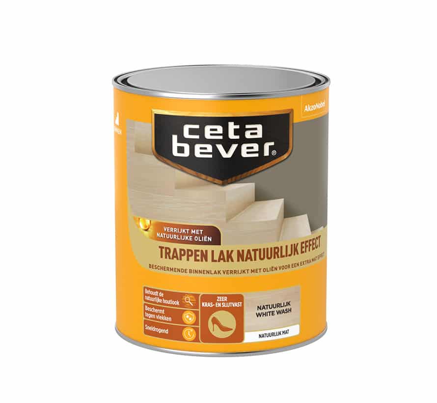 CetaBever Trappenlak Natuurlijk EffectCetaBever Trappenlak Natuurlijk Effect