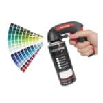 Spuitbus op kleur gemaakt