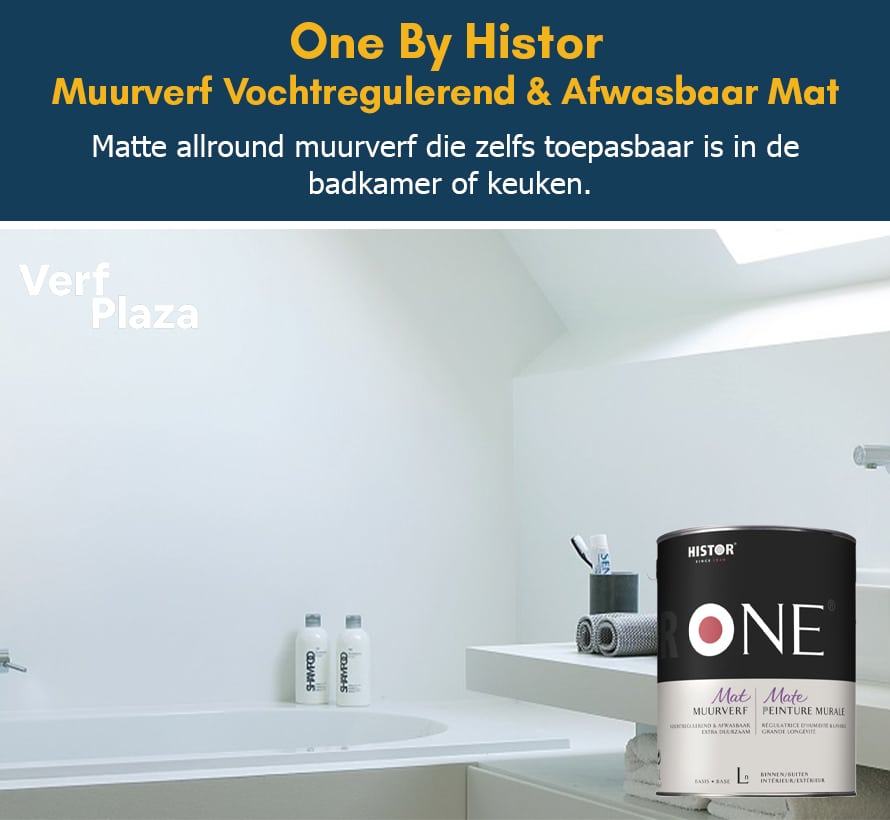 Histro muurverf in de badkamer