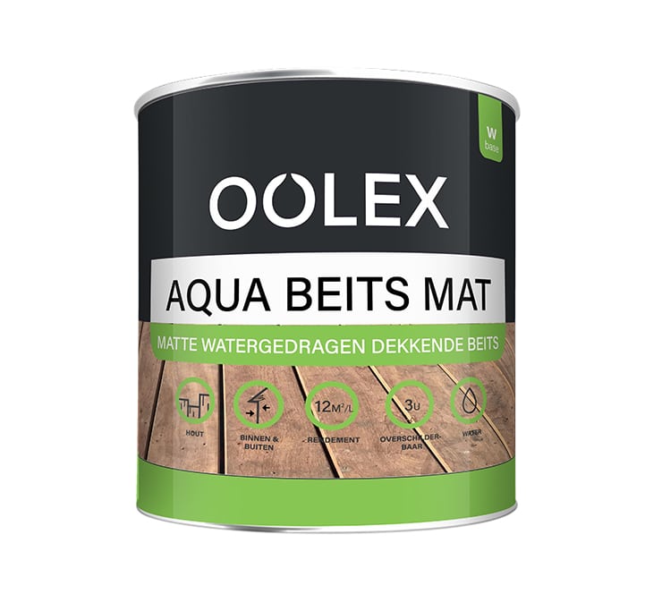 Oolex Aqua Beits Mat Zwart
