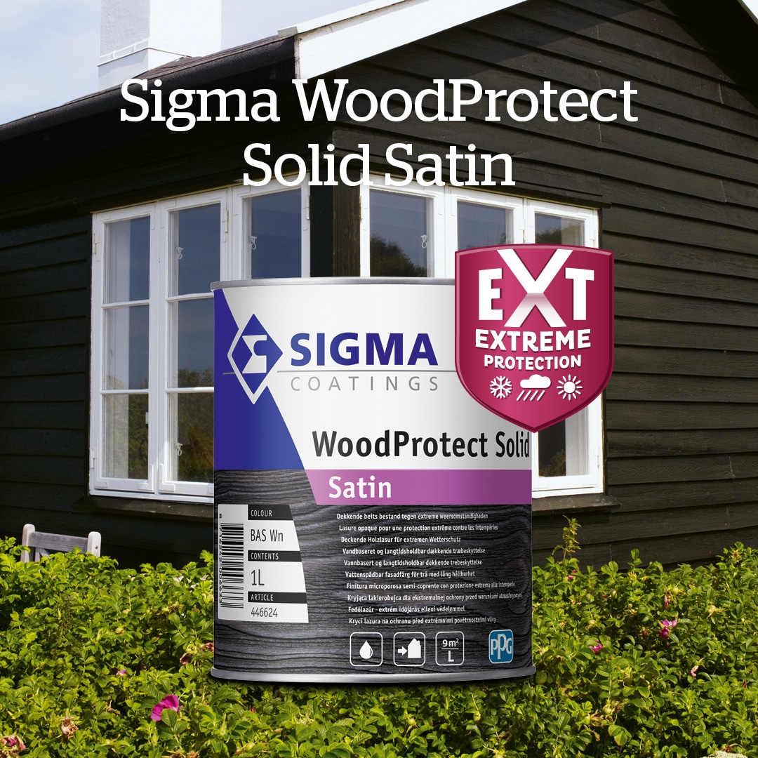Sigma WoodProtect Solid Satin zwart