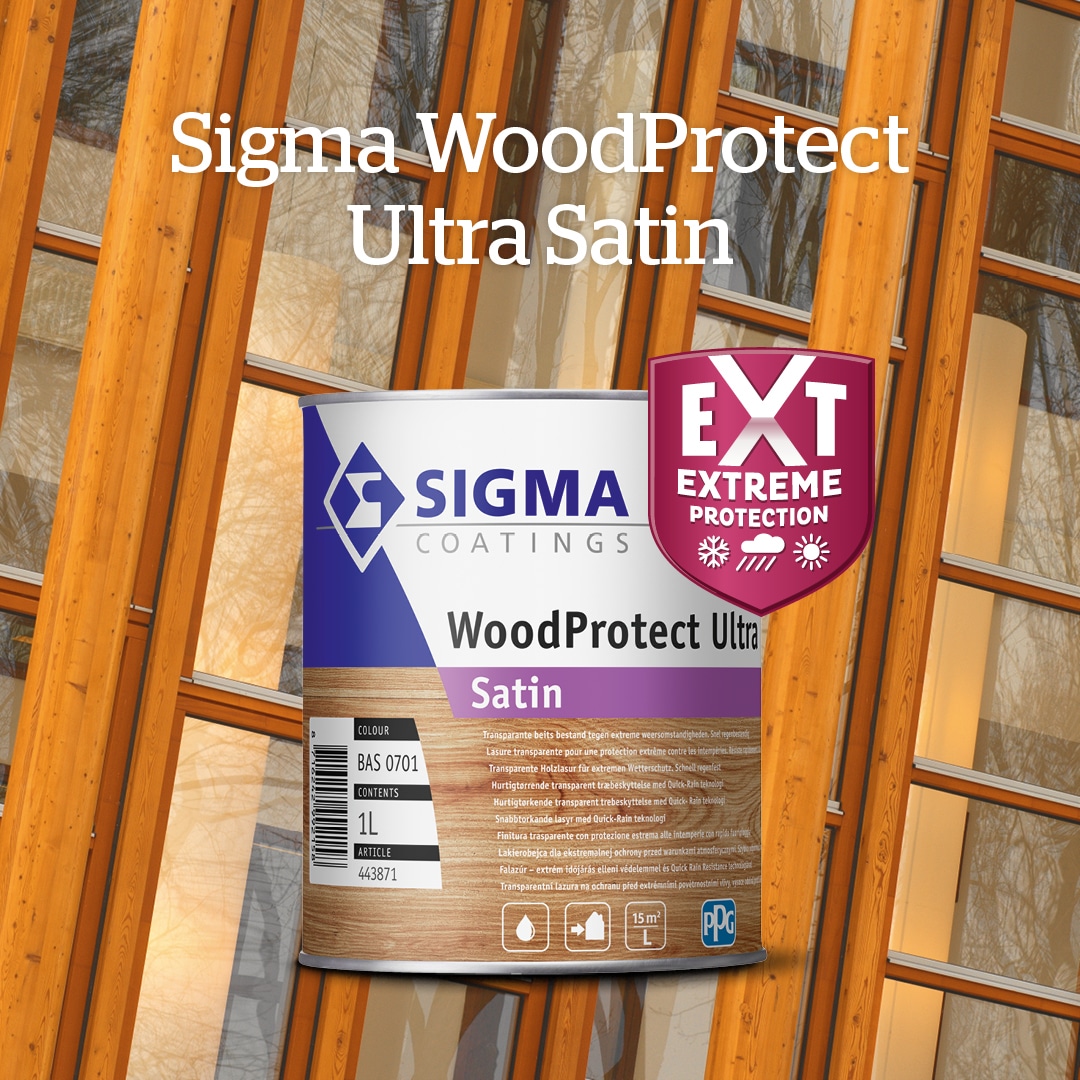Sigma WoodProtect Ultra Satin transparante afwerking
