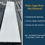 Witte dekkende beits voorbeeld