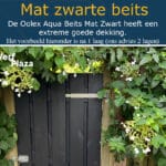 Zwarte beits voorbeeld