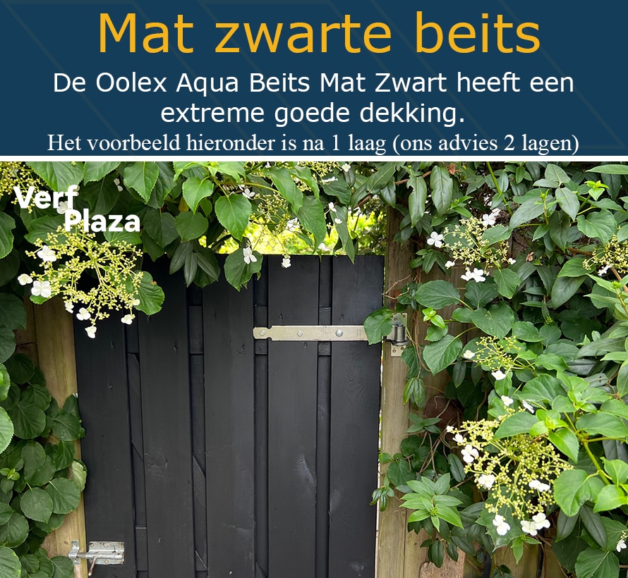 Zwarte beits voorbeeld