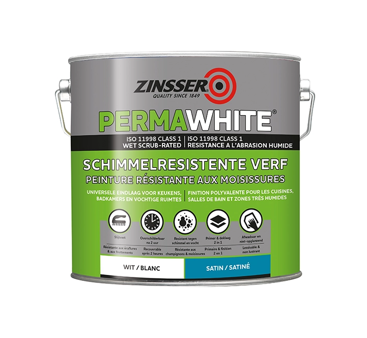 Zinsser Permawhite Satin | Verfplaza