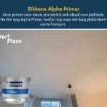 Sikkens primer voor nieuw stucwerk plafond