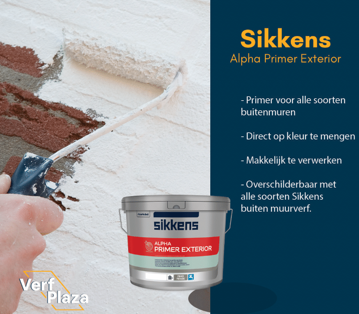 Sikkens Alpha Primer Exterior is de primer voor buitenmuren