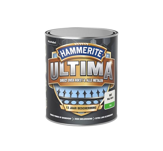 Hammerite Metaallak Ultima Mat 750 ml ral 9016