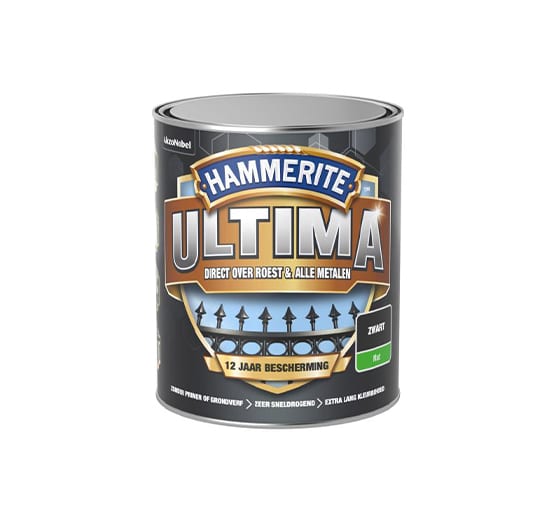 Hammerite Metaallak Ultima Mat 750 ml zwart