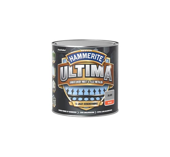Hammerite Metaallak Ultima Metallic 250 ml zilver