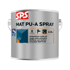 SPS Mat PU A Spray verspuitbare lak voor binnen