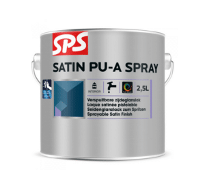 SPS Satin PU A Spray spuitbare lak zijdeglans