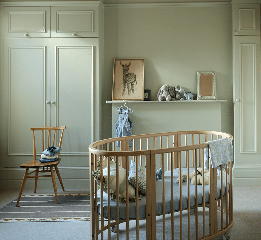 Farrow and Ball Dead Flat babykamer