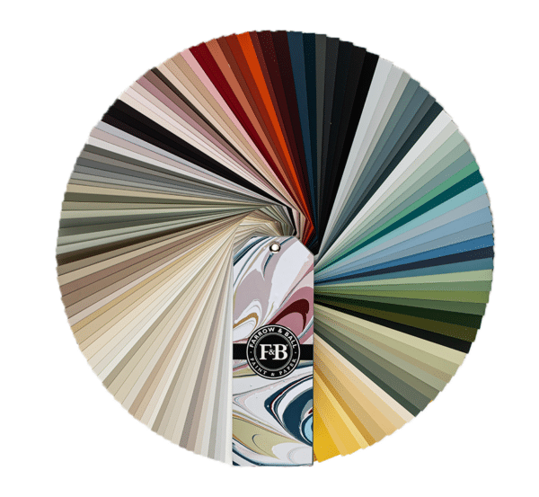 Farrow and Ball kleurenwaaier in het groot