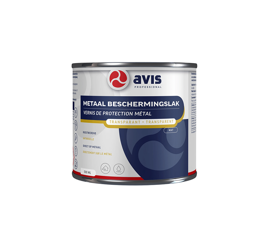 Avis Metaal Beschermingslak Transparant mat 500 ml