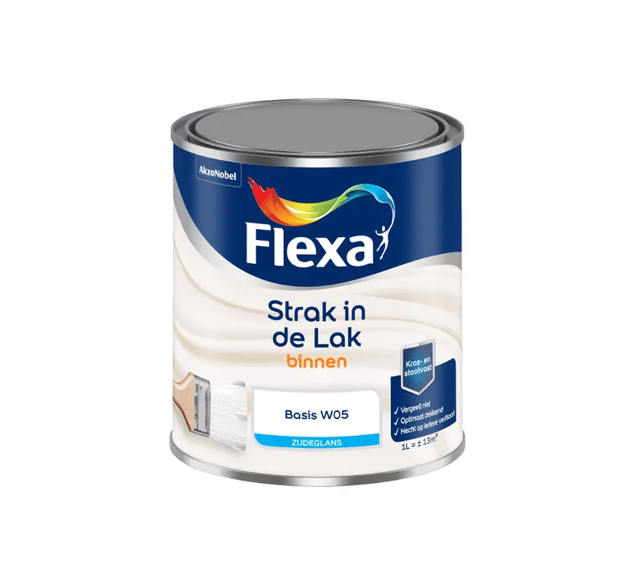Flexa Strak in de Lak Binnenlak Zijdeglans 1 liter