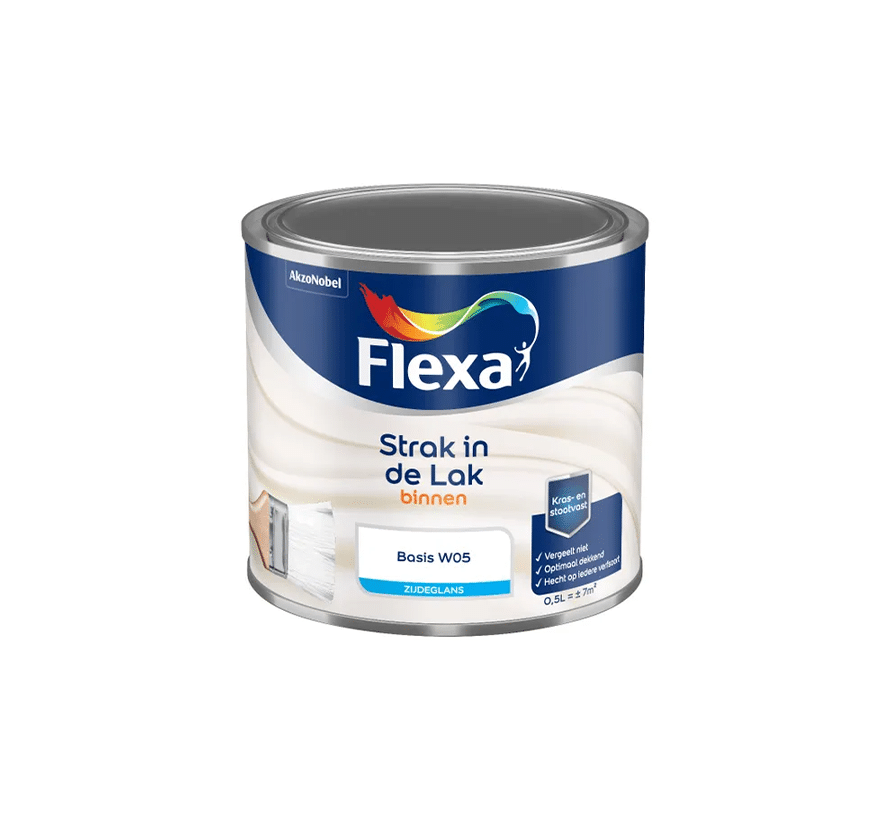 Flexa Strak in de Lak Binnenlak Zijdeglans 500 ml