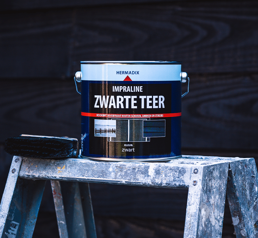 Hermadix Impraline Zwarte Teer voor hout