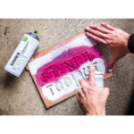 Montana chalk voorbeeld spuitbus