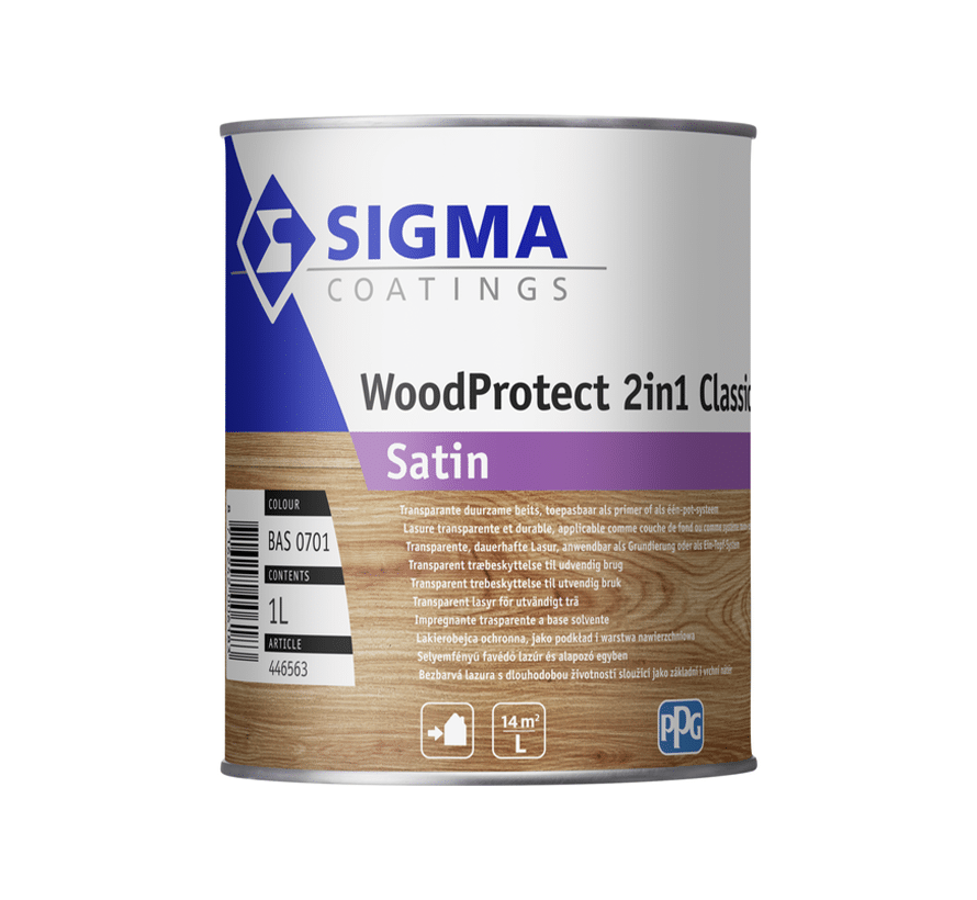 Sigma Woodprotect 2 in 1 Classic 1 liter