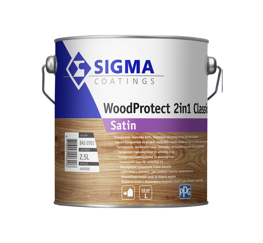 Sigma Woodprotect 2 in 1 Classic 2,5 liter