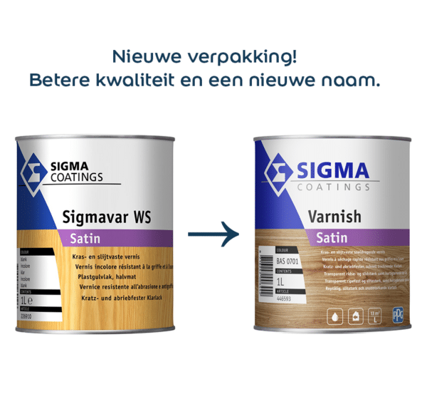 Sigma Sigmavar WS Satin blanke lak voor binnen