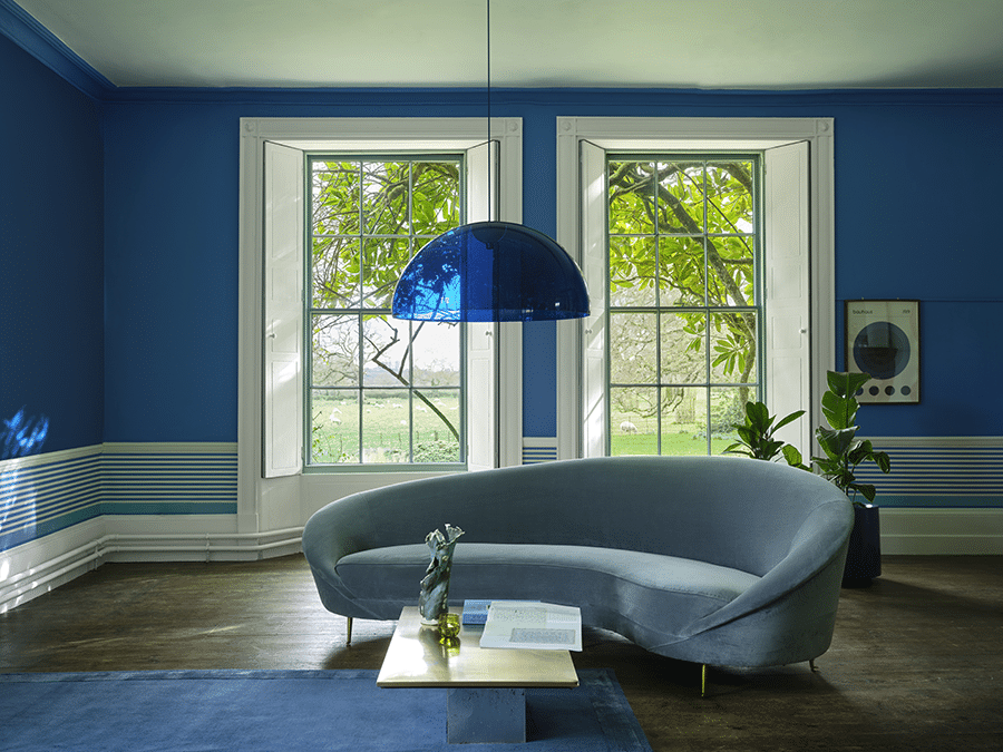 Farrow & Ball Au Lait in combinatie met Pea Flower