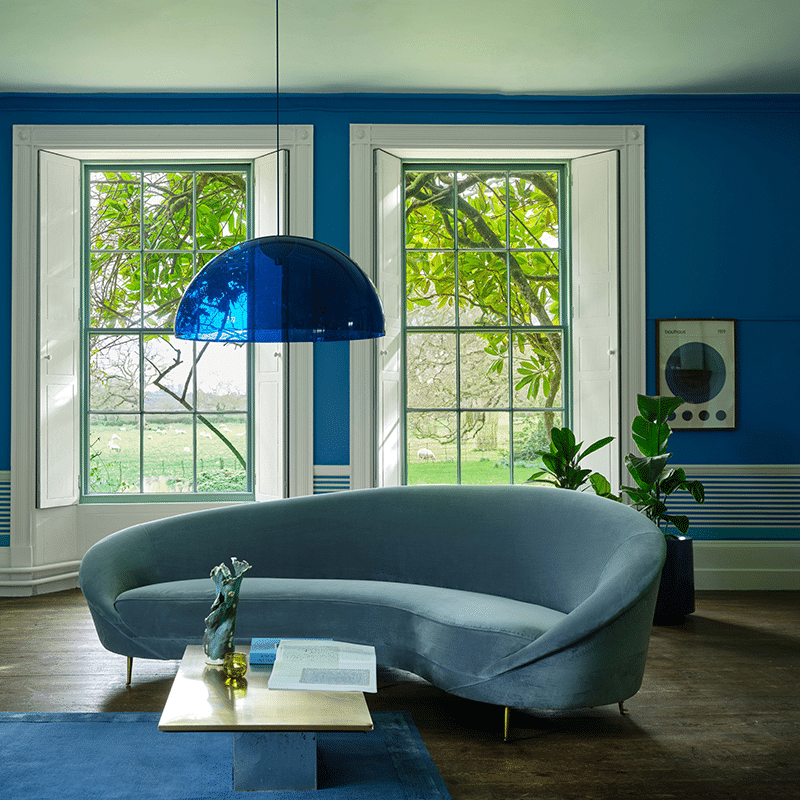 Farrow & Ball Pea Flower Tea voorbeeld