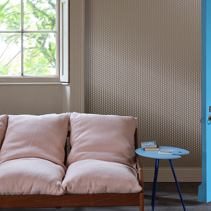 Farrow & Ball Roasted Macadamia voorbeeld