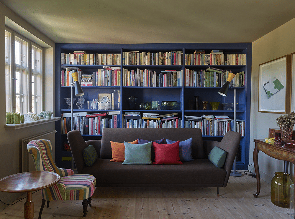 Farrow and Ball Drawing Room Blue voorbeeld