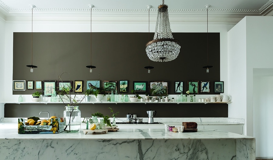 Farrow and Ball Salon Drab voorbeeld