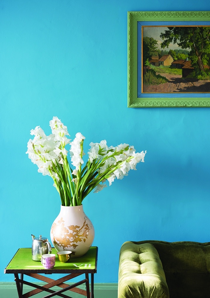 Farrow and Ball St Giles Blue voorbeeld