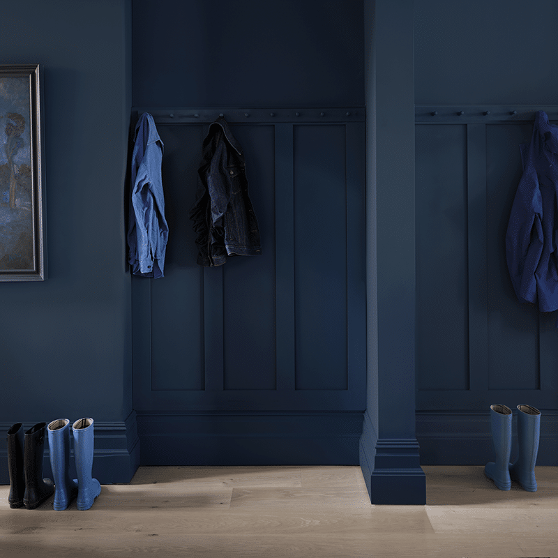 Hague Blue Farrow and Ball voorbeeld
