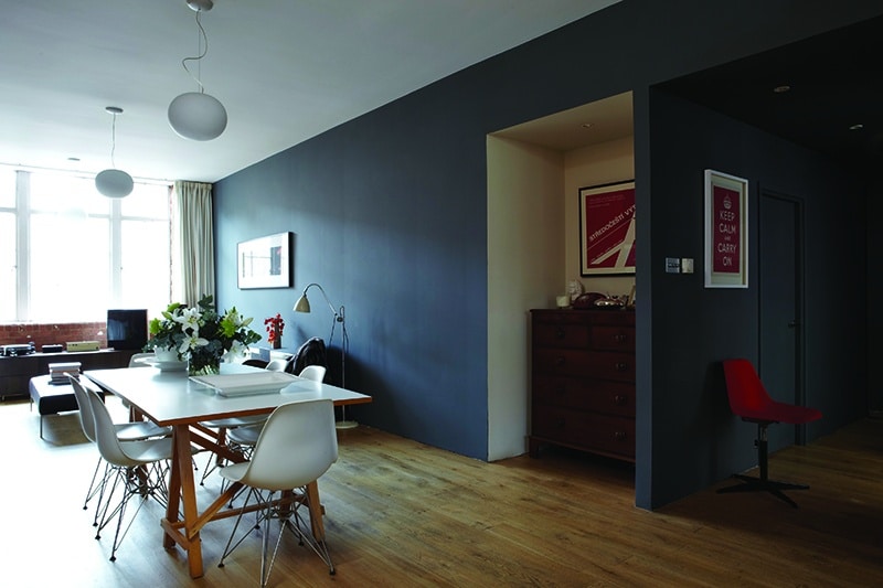 Railings voorbeeld muur en woonkamer