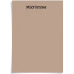 Mild umber kleur
