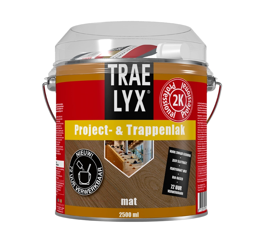 Trae Lyx Project & Trappenlak mat 2,5 liter