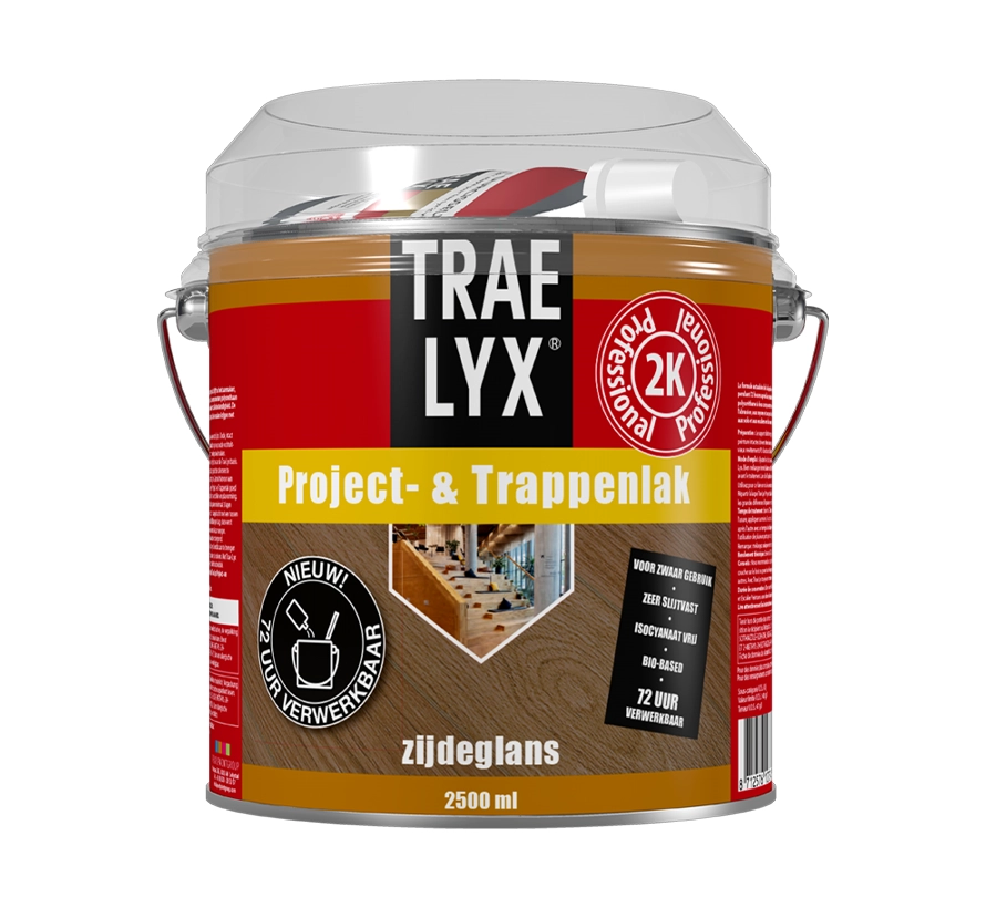 Trae Lyx Project & Trappenlak zijdeglans 2,5 liter