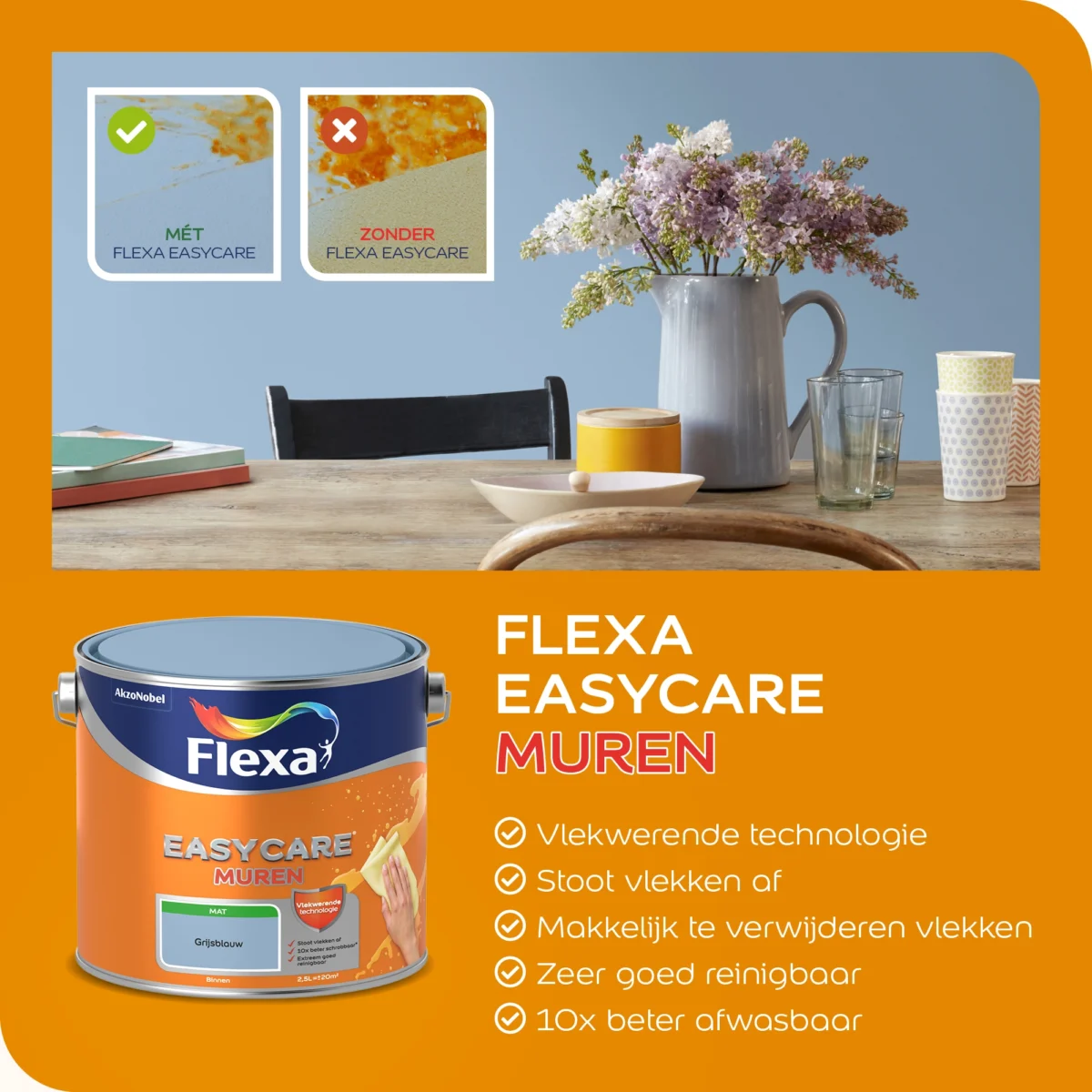 Flexa Easycare Muren muurverf kopiëren