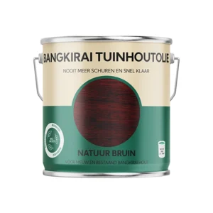 Bangkirai Tuinhoutolie natuur bruin