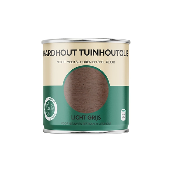 Hardhout Tuinhoutolie Licht grijs 0,75 liter