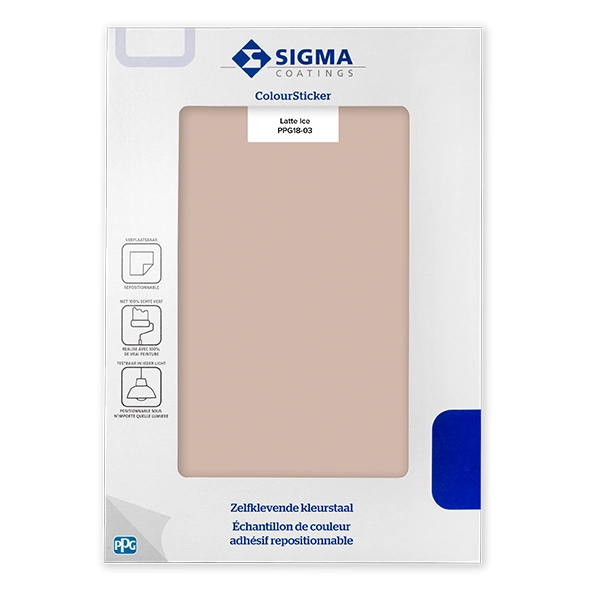 Sigma Colour Sticker – 18 03 Latte Ice