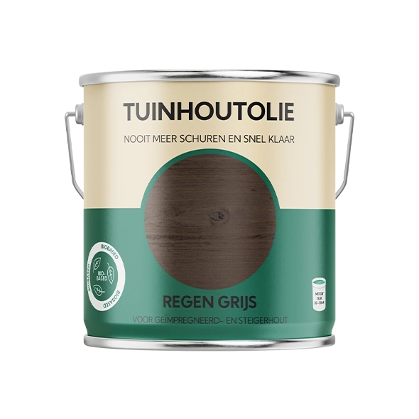 Tuinhoutolie Regen grijs 2,5 liter